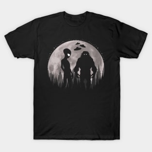 Bigfoot Alien Ufos T-Shirt